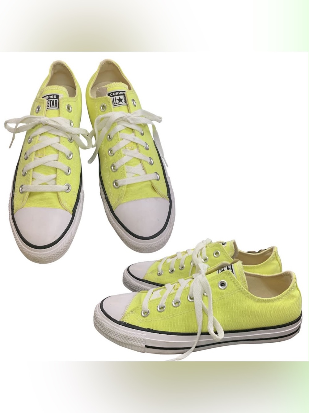Converse Low Top Sneakers - Neon Lime S9